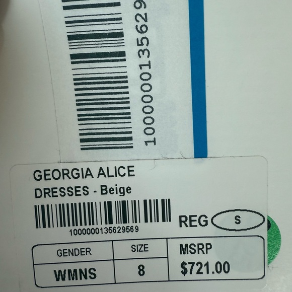 NWT!!! Georgia Alice atlas long dress size S Authentic Retail 716$ - Picture 4 of 8